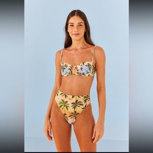Carioca High Waisted Bikini Set | Farm Rio | NWT | L, Fits like M